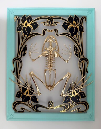 We Have To Catch The Froggy
2025
14"x11"x 1.5" (h x w x d)
Sequin film, thread, fabric, vinyl, wood We Have To Catch The Froggy